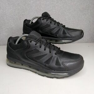 TredSafe‎ O2 Air Oil Slip Resistant Black Leather Work Shoes Mens US 10